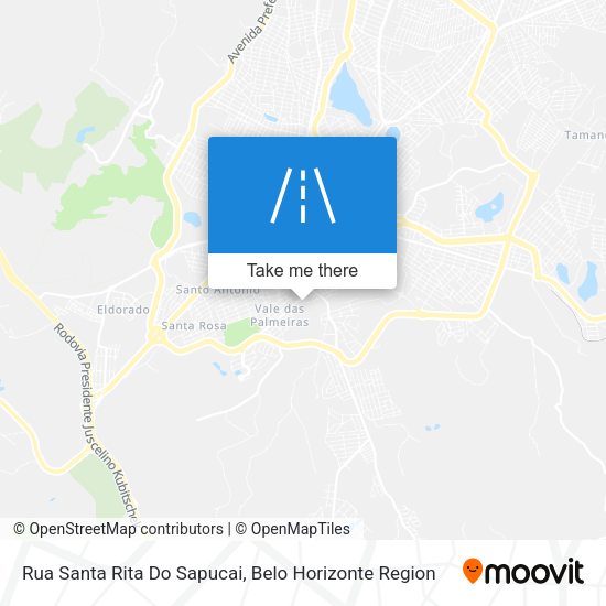 Rua Santa Rita Do Sapucai map