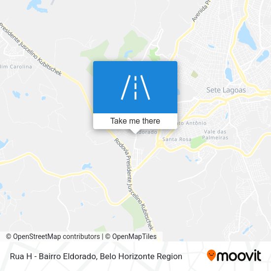 Rua H - Bairro Eldorado map