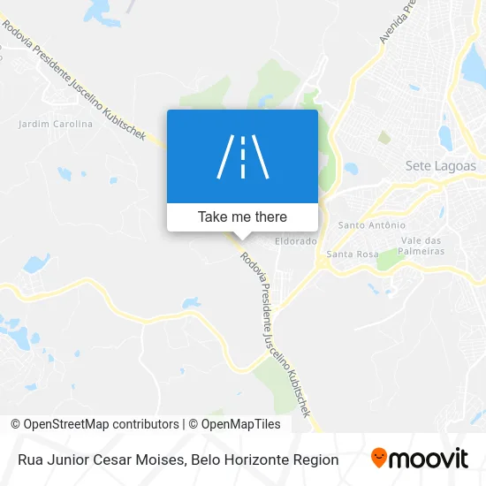 Rua Junior Cesar Moises map