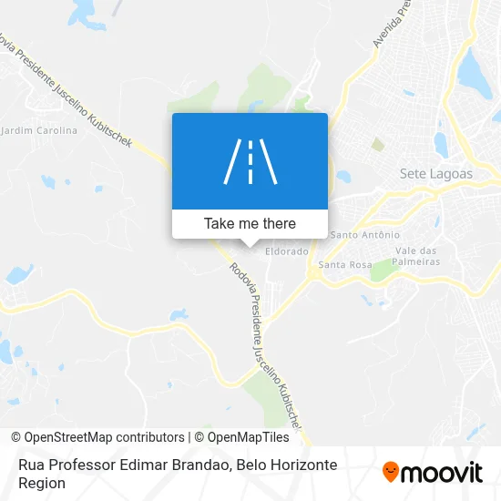 Rua Professor Edimar Brandao map