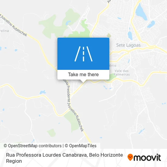 Rua Professora Lourdes Canabrava map
