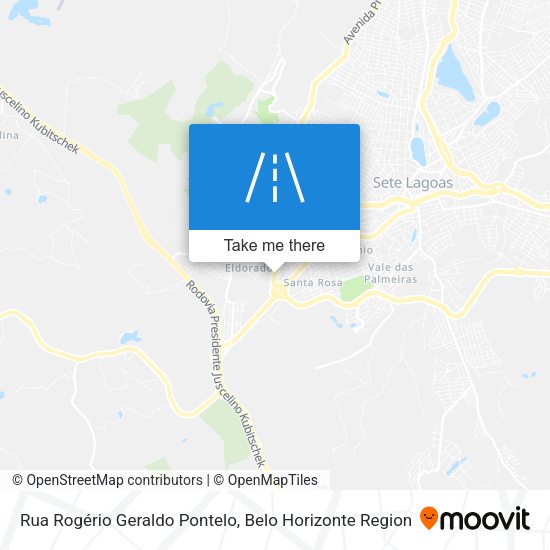 Rua Rogério Geraldo Pontelo map