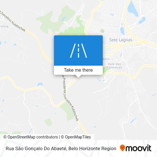 Rua São Gonçalo Do Abaeté map