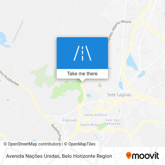 Avenida Nações Unidas map