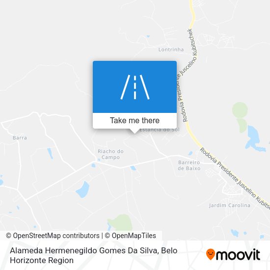 Alameda Hermenegildo Gomes Da Silva map