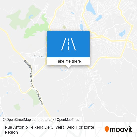 Rua Antônio Teixeira De Oliveira map