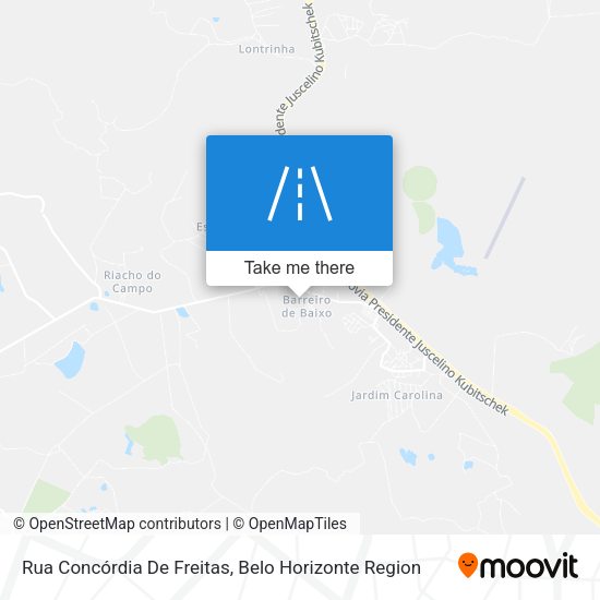 Rua Concórdia De Freitas map