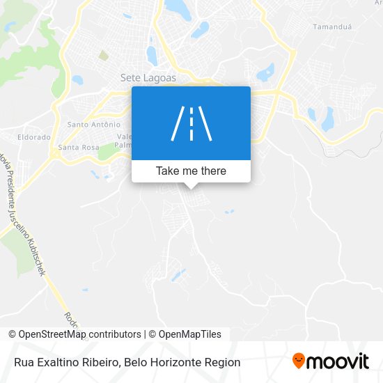 Rua Exaltino Ribeiro map