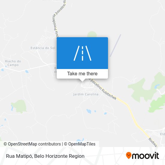 Rua Matipó map