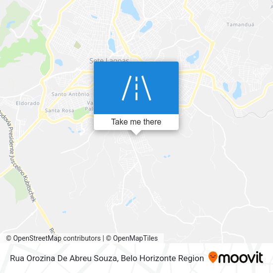 Rua Orozina De Abreu Souza map