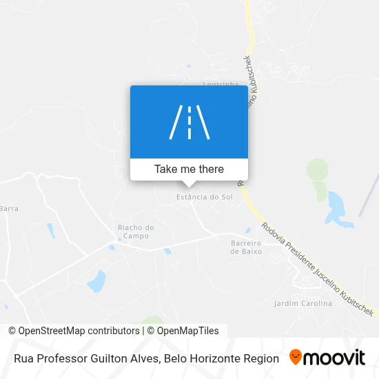 Rua Professor Guilton Alves map