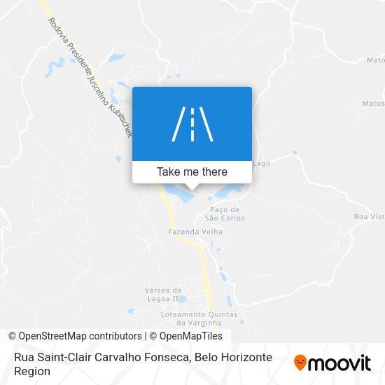 Rua Saint-Clair Carvalho Fonseca map