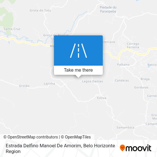Estrada Delfino Manoel De Amorim map