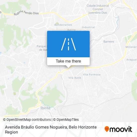 Avenida Bráulio Gomes Nogueira map