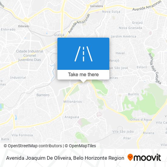 Mapa Avenida Joaquim De Oliveira