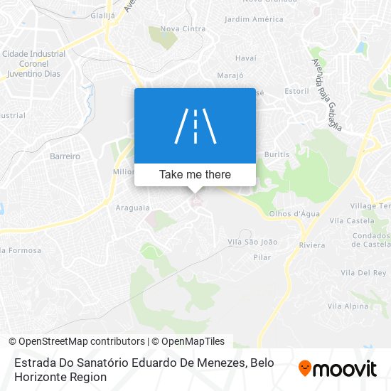 Mapa Estrada Do Sanatório Eduardo De Menezes
