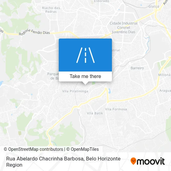Rua Abelardo Chacrinha Barbosa map