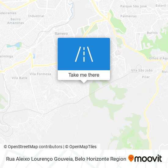 Mapa Rua Aleixo Lourenço Gouveia