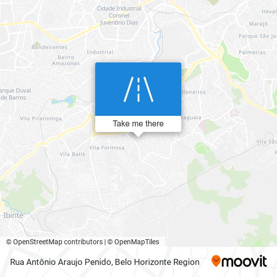 Rua Antônio Araujo Penido map