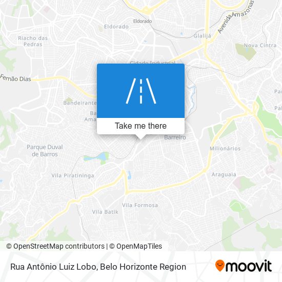 Rua Antônio Luiz Lobo map