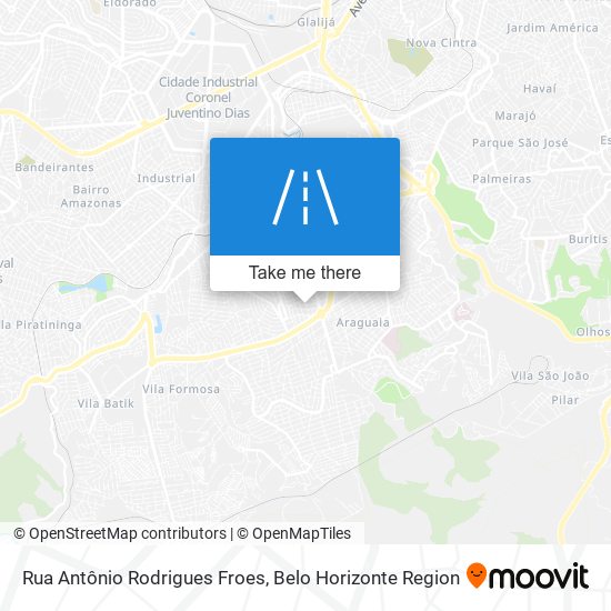 Mapa Rua Antônio Rodrigues Froes