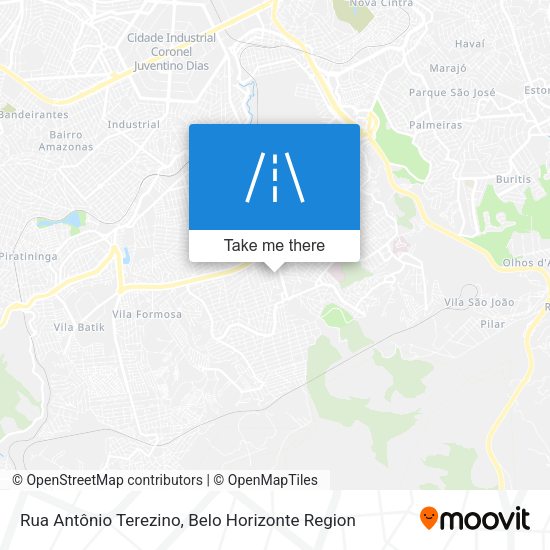 Rua Antônio Terezino map