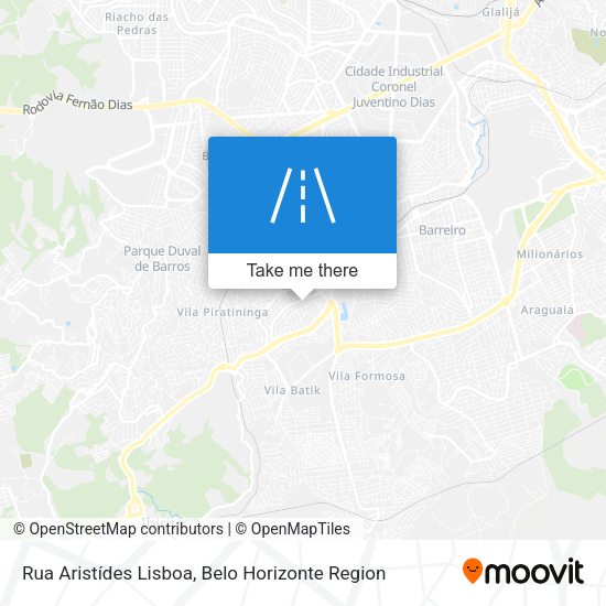 Rua Aristídes Lisboa map