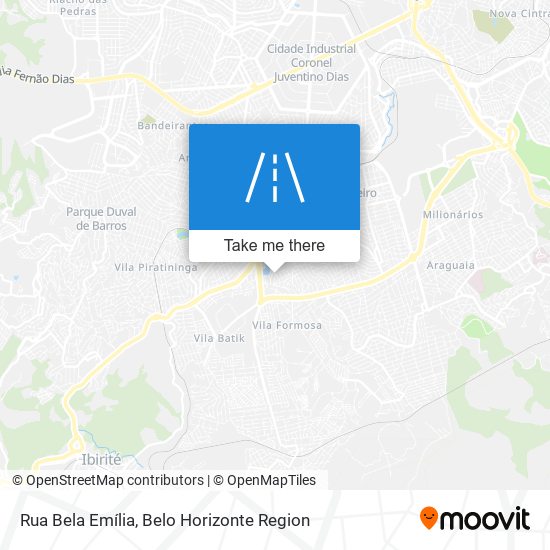 Rua Bela Emília map