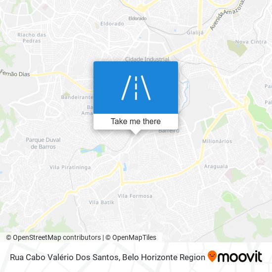 Rua Cabo Valério Dos Santos map