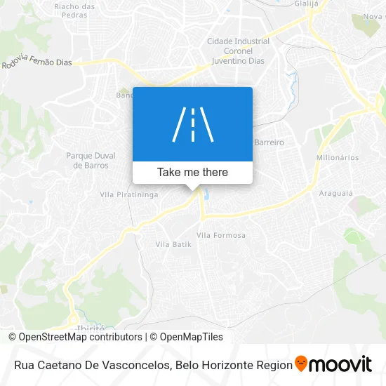 Rua Caetano De Vasconcelos map