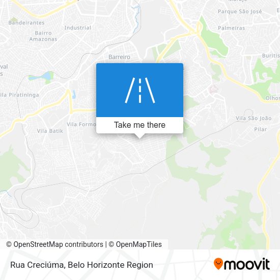 Rua Creciúma map