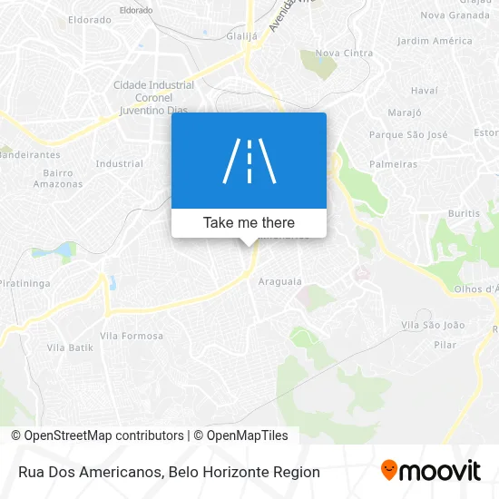 Rua Dos Americanos map