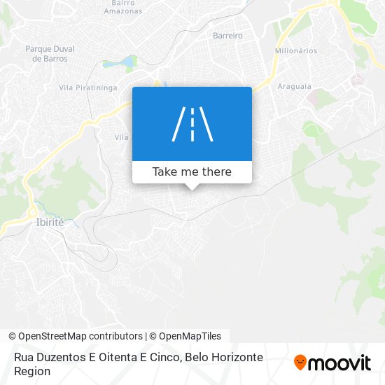 Rua Duzentos E Oitenta E Cinco map