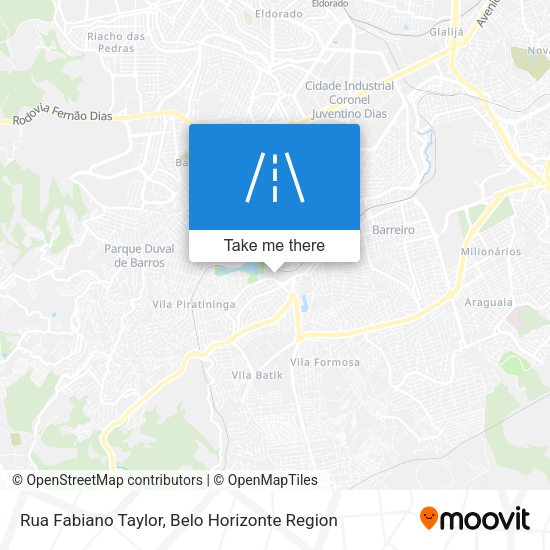 Rua Fabiano Taylor map