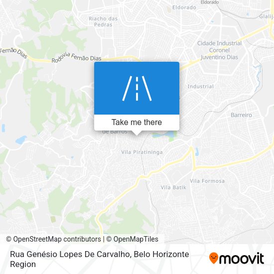Rua Genésio Lopes De Carvalho map