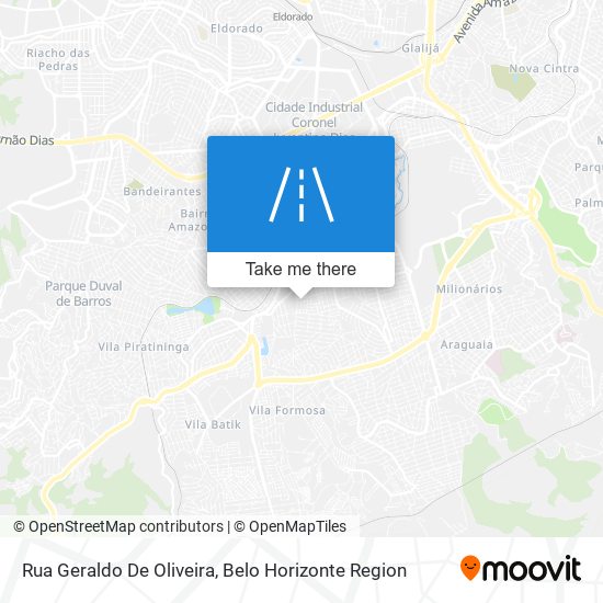 Mapa Rua Geraldo De Oliveira