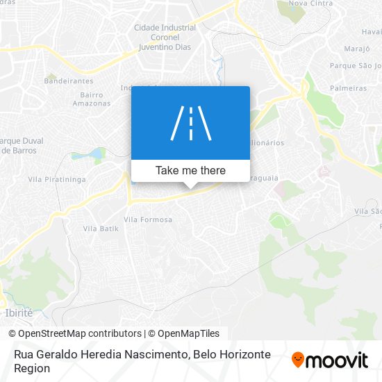 Mapa Rua Geraldo Heredia Nascimento