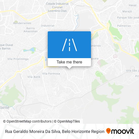 Mapa Rua Geraldo Moreira Da Silva