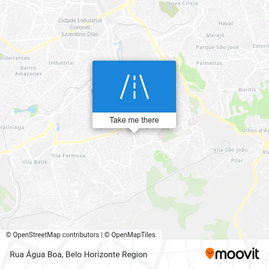 Rua Água Boa map