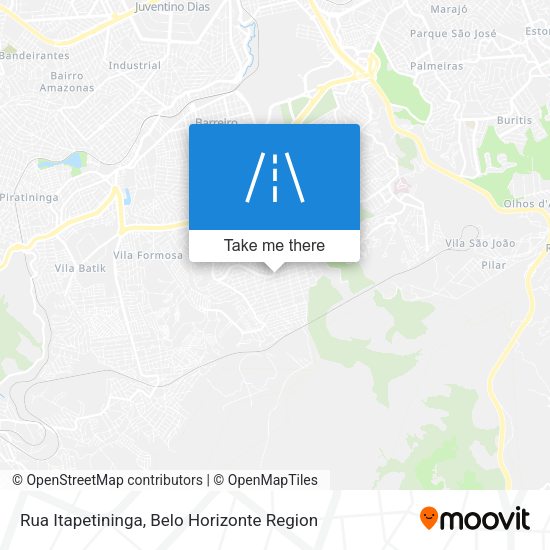 Rua Itapetininga map