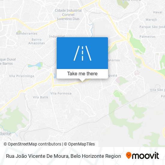 Mapa Rua João Vicente De Moura