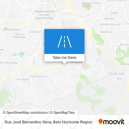Rua José Bernardino Sena map