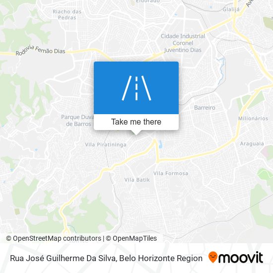 Rua José Guilherme Da Silva map