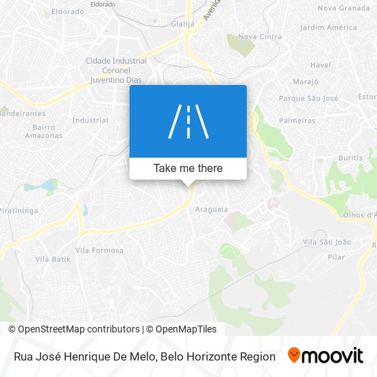 Mapa Rua José Henrique De Melo