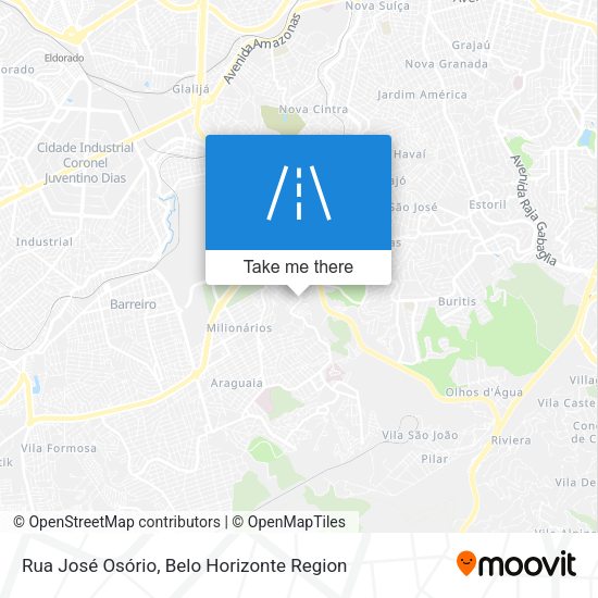 Rua José Osório map