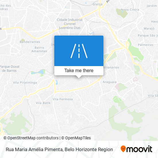 Rua Maria Amélia Pimenta map