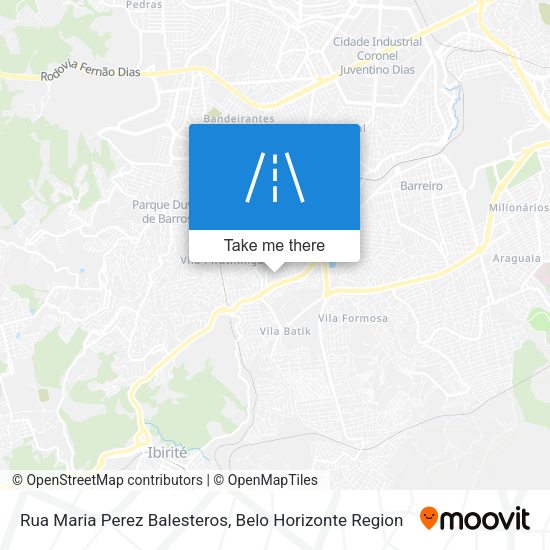 Rua Maria Perez Balesteros map