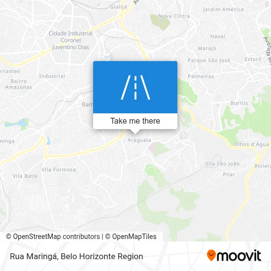 Rua Maringá map