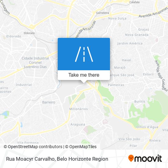 Mapa Rua Moacyr Carvalho