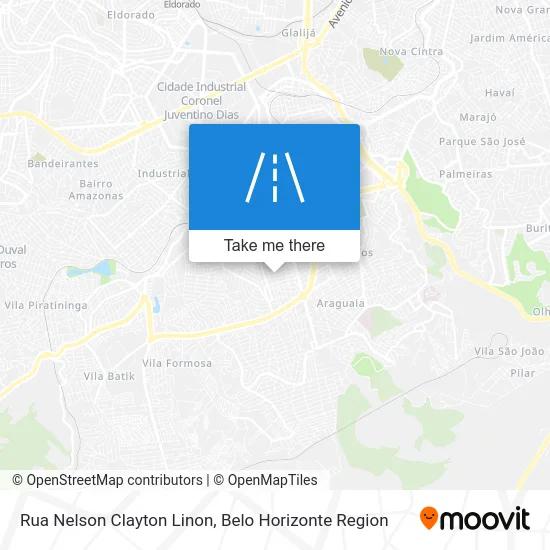 Rua Nelson Clayton Linon map
